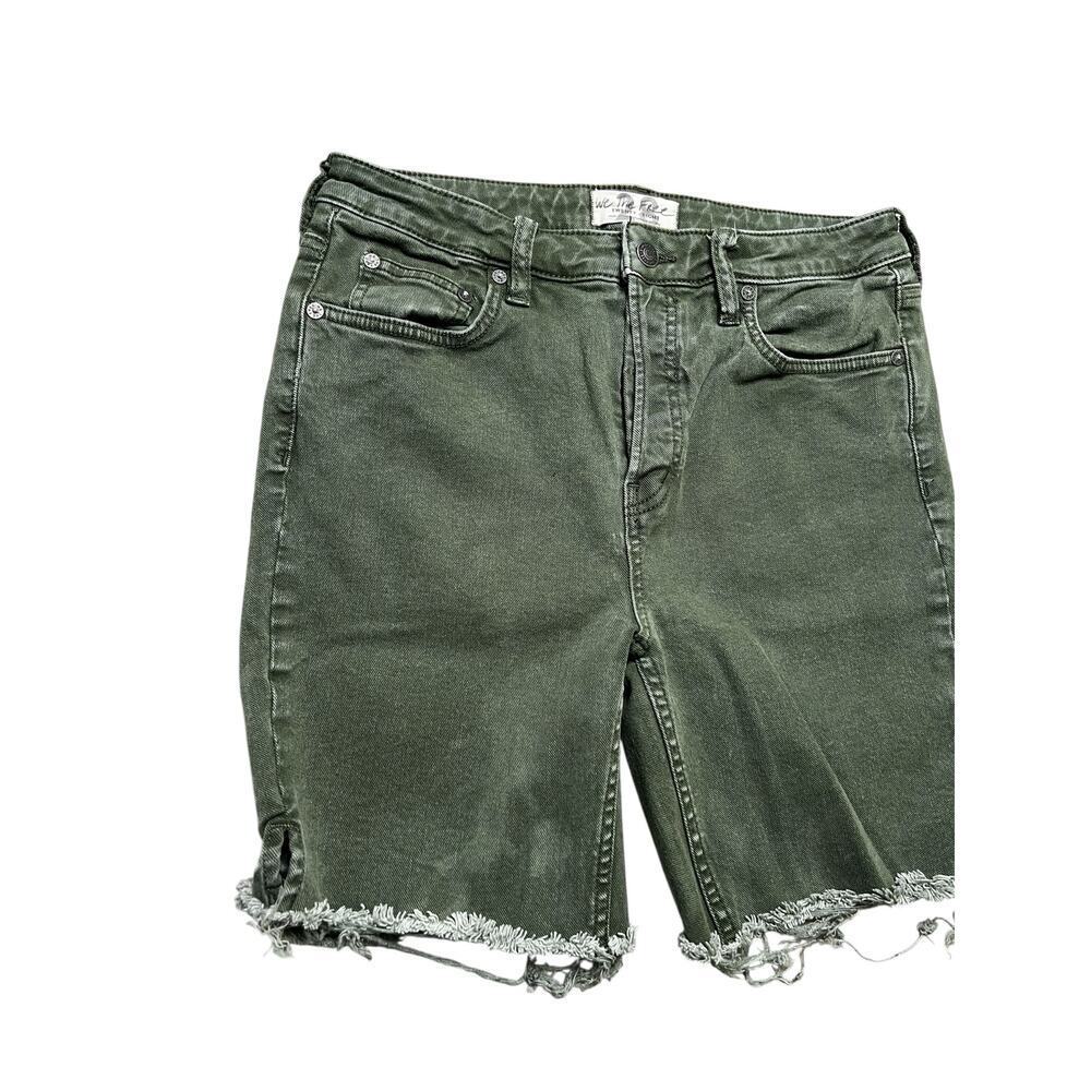 Free People Makai Cutoff Shorts in Army Green Size 29-30 waist / retro / Y2K - Picture 8 of 9